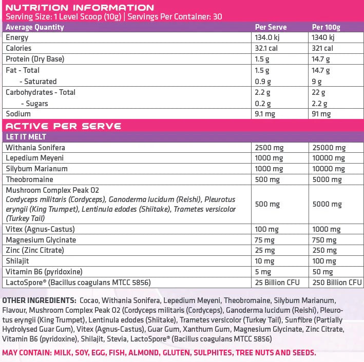 BALANCE CHOCOLATE ELIXIR - WOMEN'S FORMULA