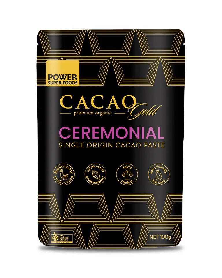 Cacao Gold Ceremonial Cacao Paste - Certified Organic