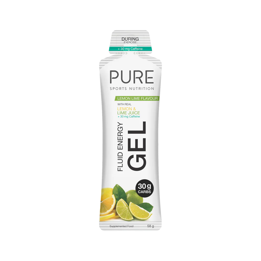 PURE Fluid Energy Gel - Lemon Lime + Caffeine