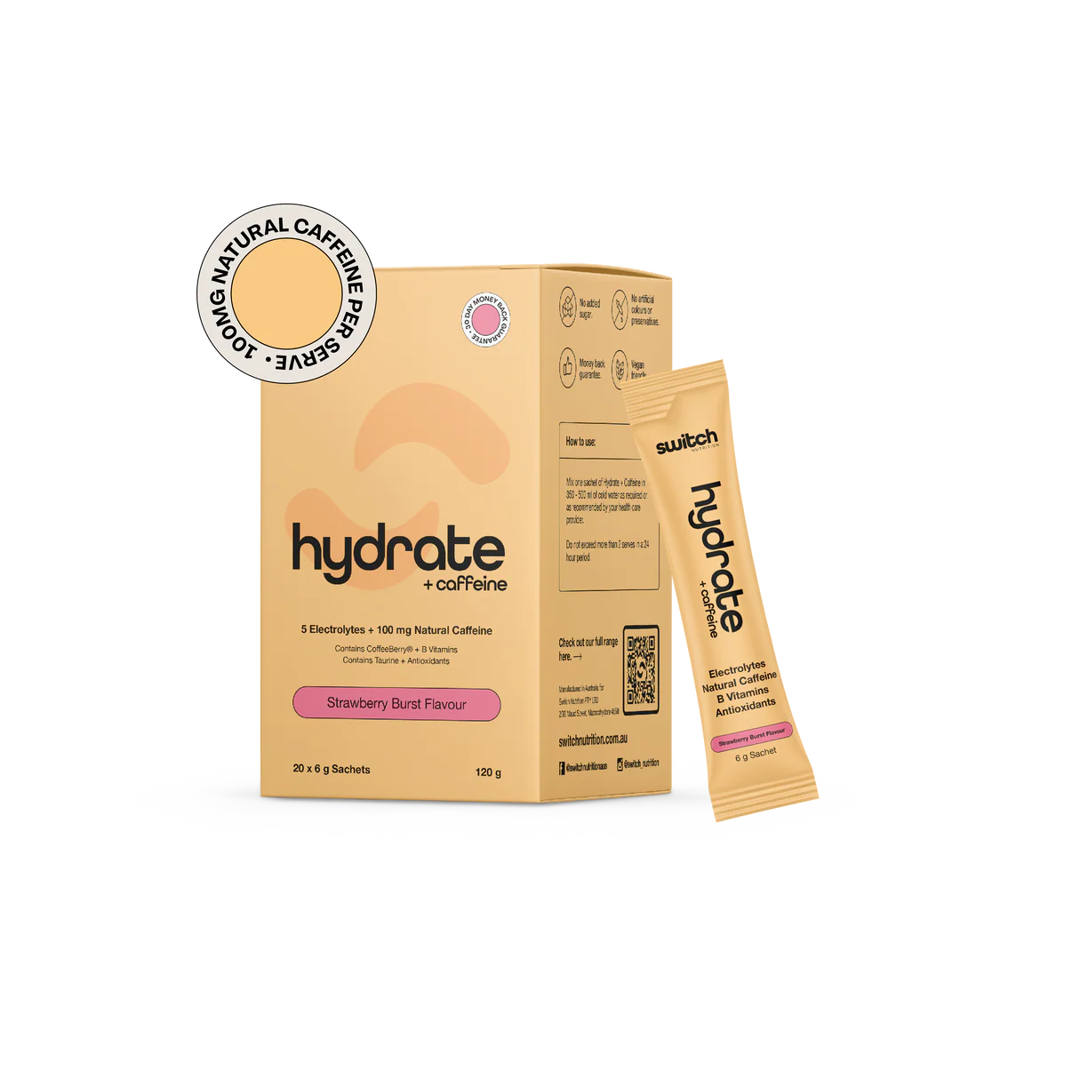 Hydrate + Caffeine 20 Serves