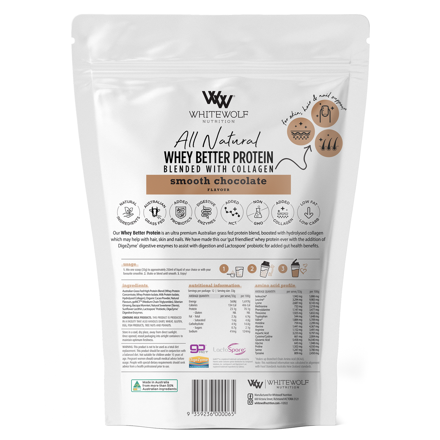 Whey Better Protein Boosted with Collagen 30 Serves
